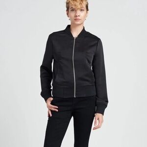Universal Standard Carmen Satin Bomber Jacket